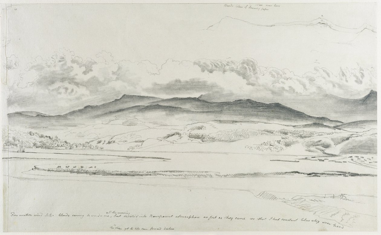 Bergpanorama in Wales - Cader Idris door Cornelius Varley