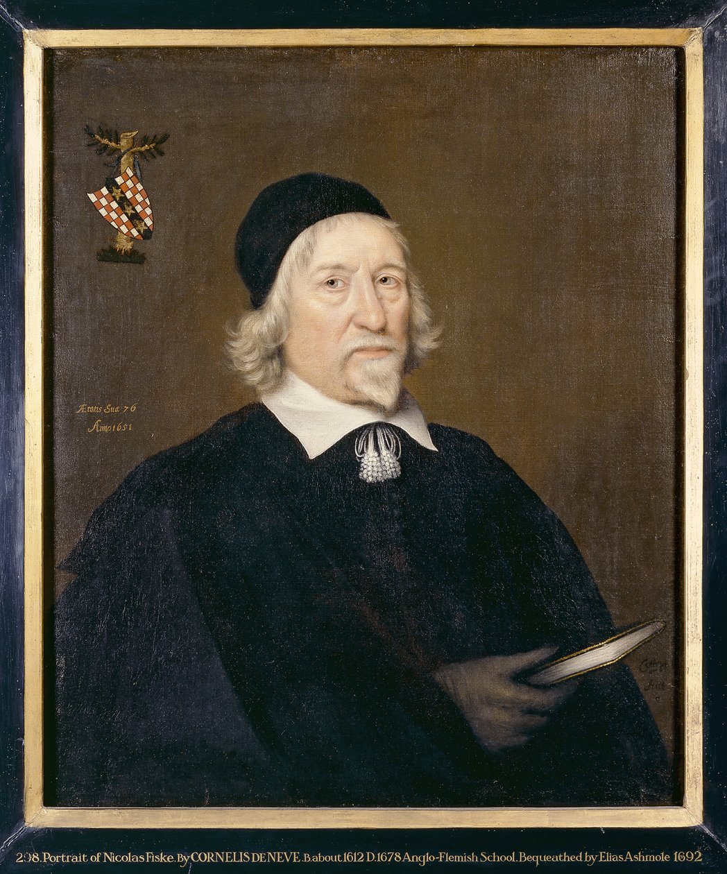 Portret van een man, genaamd Nicholas Fiske, 1651 door Cornelius de Neve