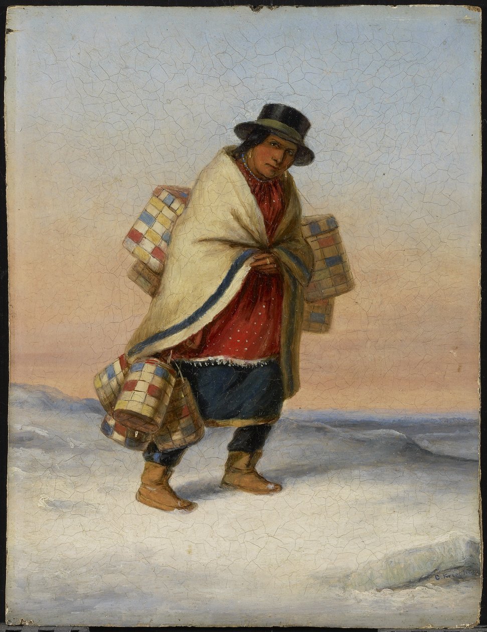 De mandenverkoper door Cornelius Krieghoff