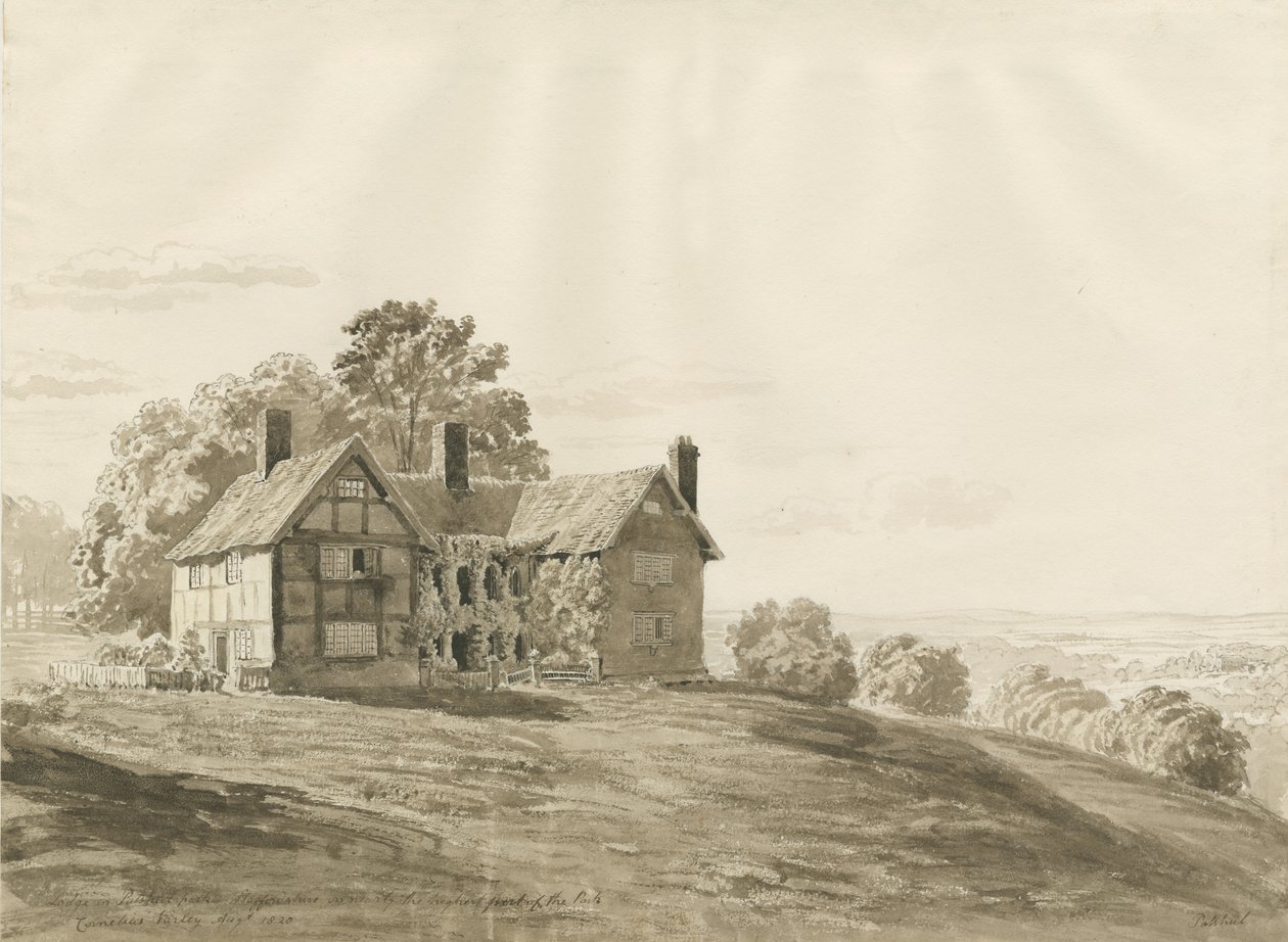 Patshull Park - Lodge door Cornelius Varley