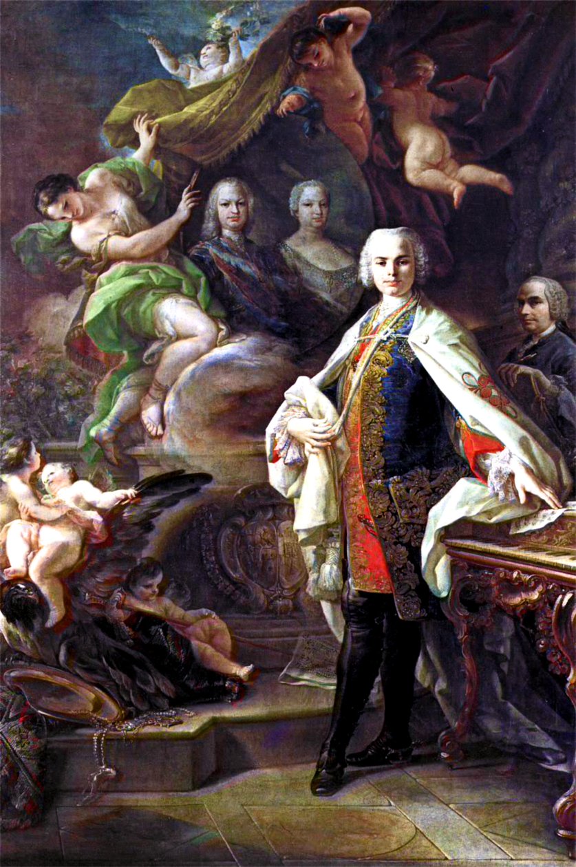 Portret van Farinelli (1705-1782) door Corrado Giaquinto