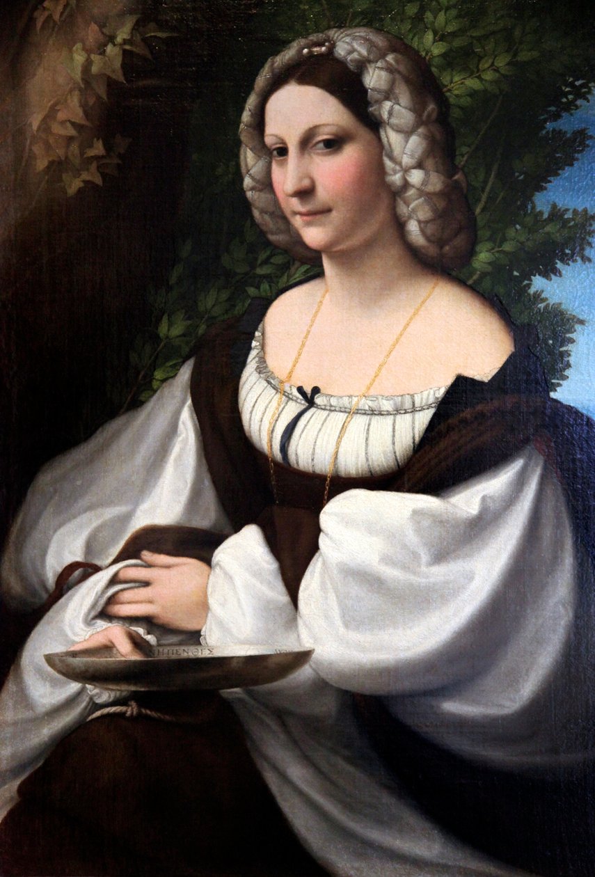 Portret van een vrouw door Correggio