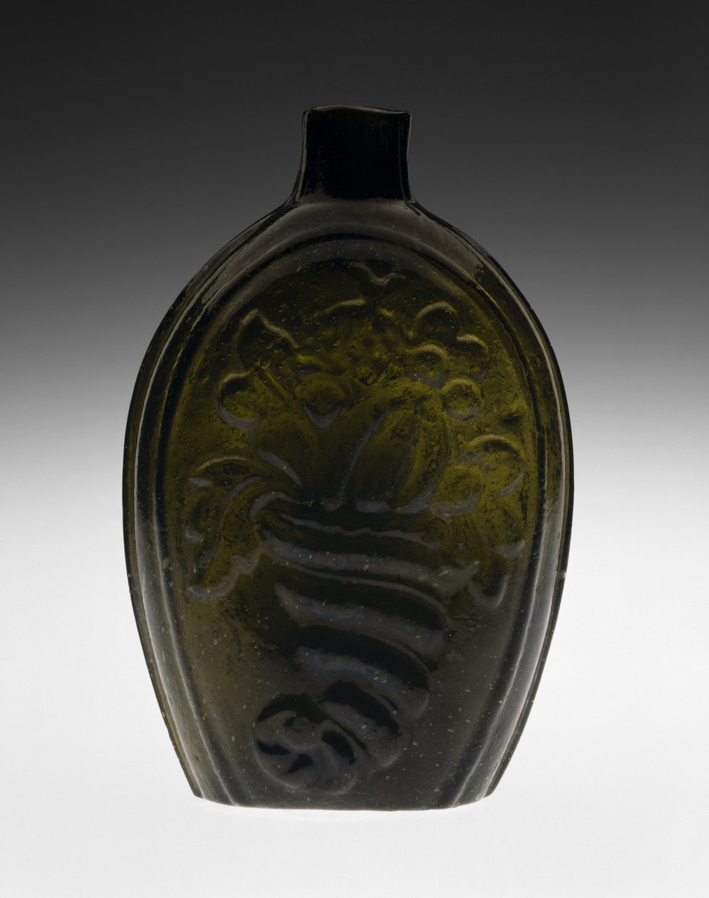 Fles met figuren, waarschijnlijk 1820s door Coventry Glass Works