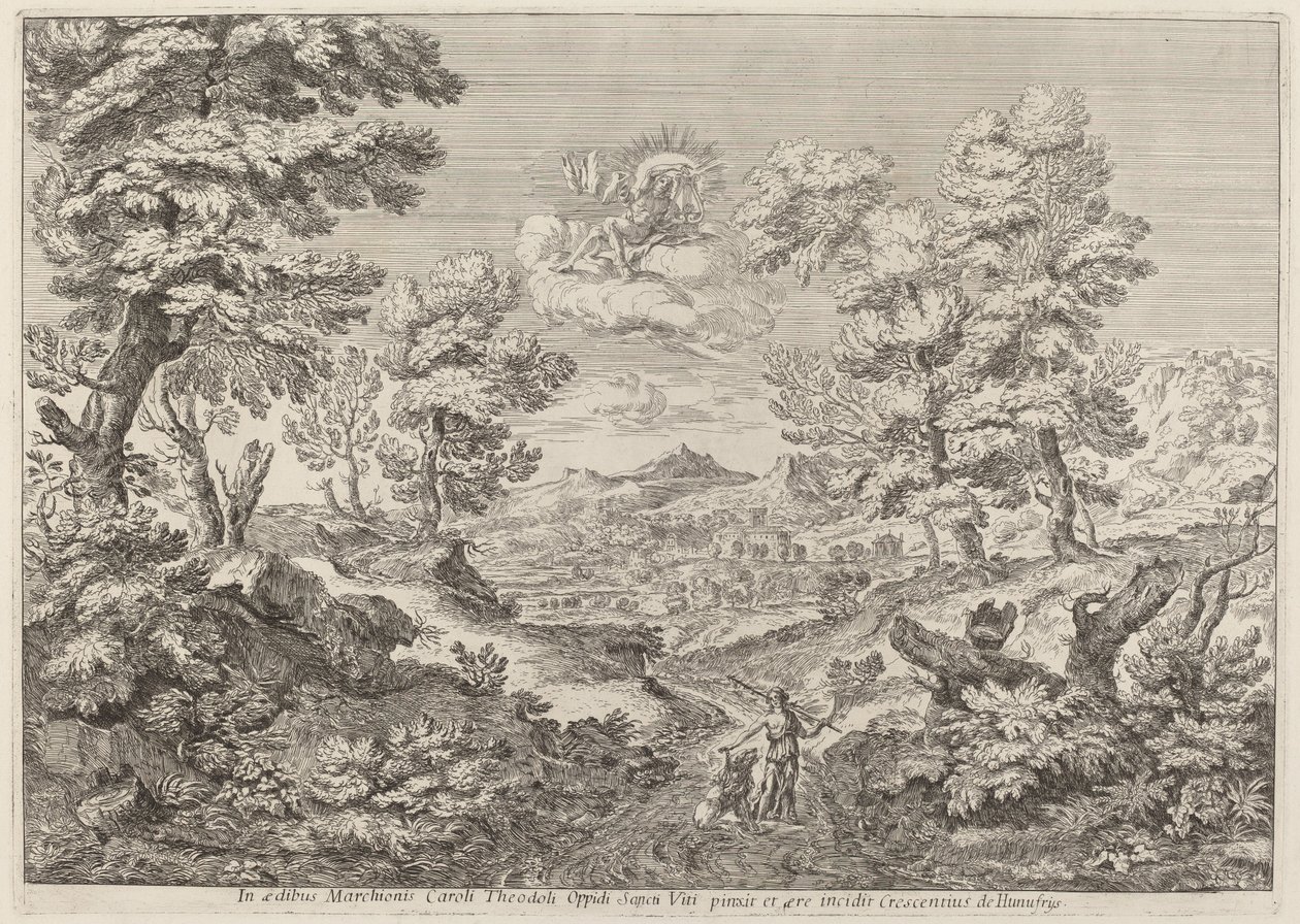 Apollo en een Nimf die een Leeuw Leiden door Crescenzio Onofri