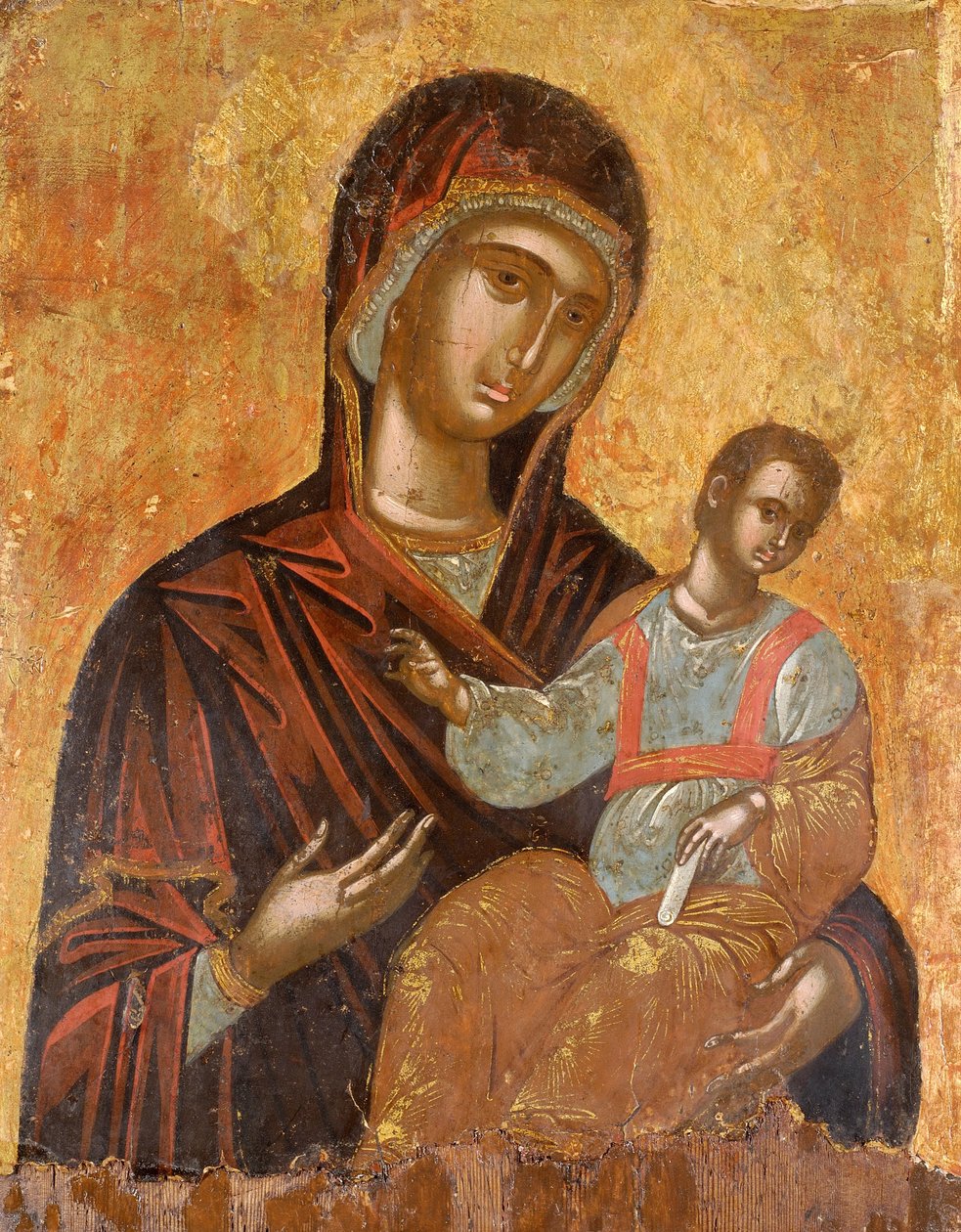 De Maagd Hodegetria door Cretan School