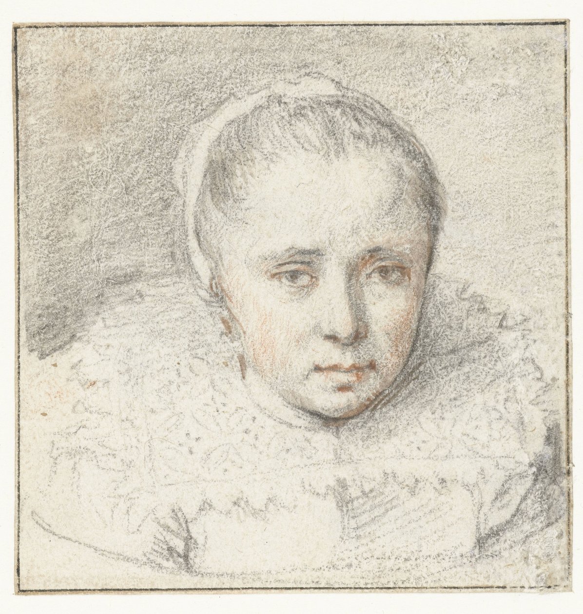 Portret van een jonge vrouw door Crispijn van de Passe (I) (attributed to)