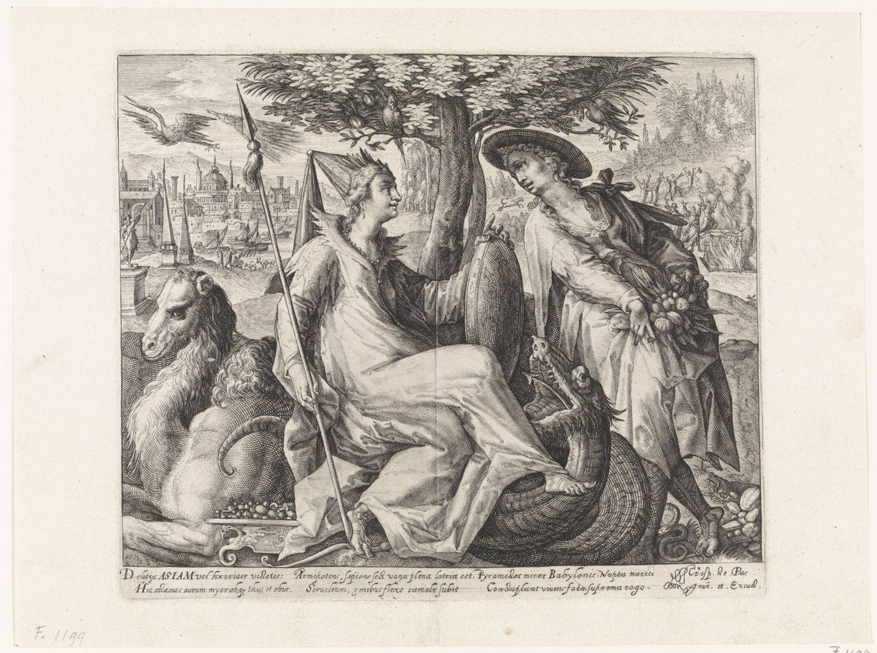 Azië (De vier werelddelen) door Crispijn van de Passe (I)
