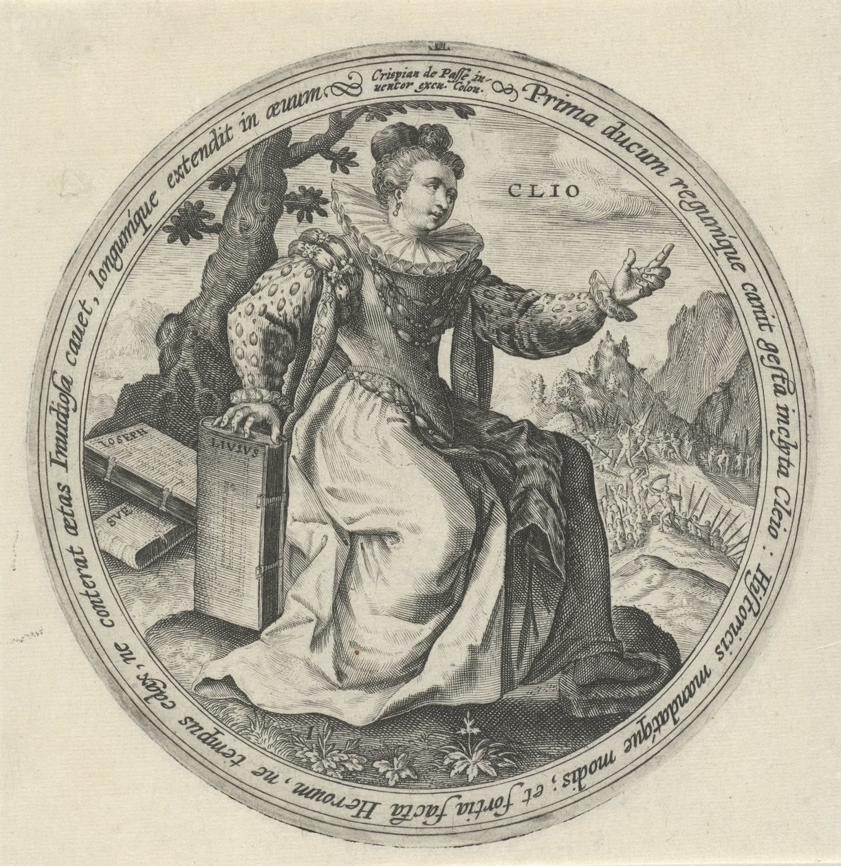 Clio door Crispijn van de Passe (I)