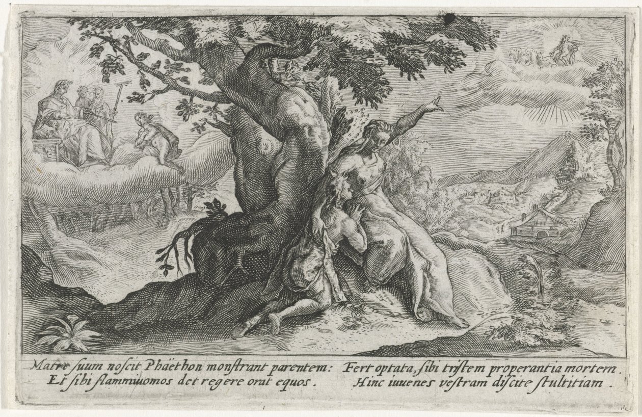 Clymene en Phaëthon door Crispijn van de Passe (I)