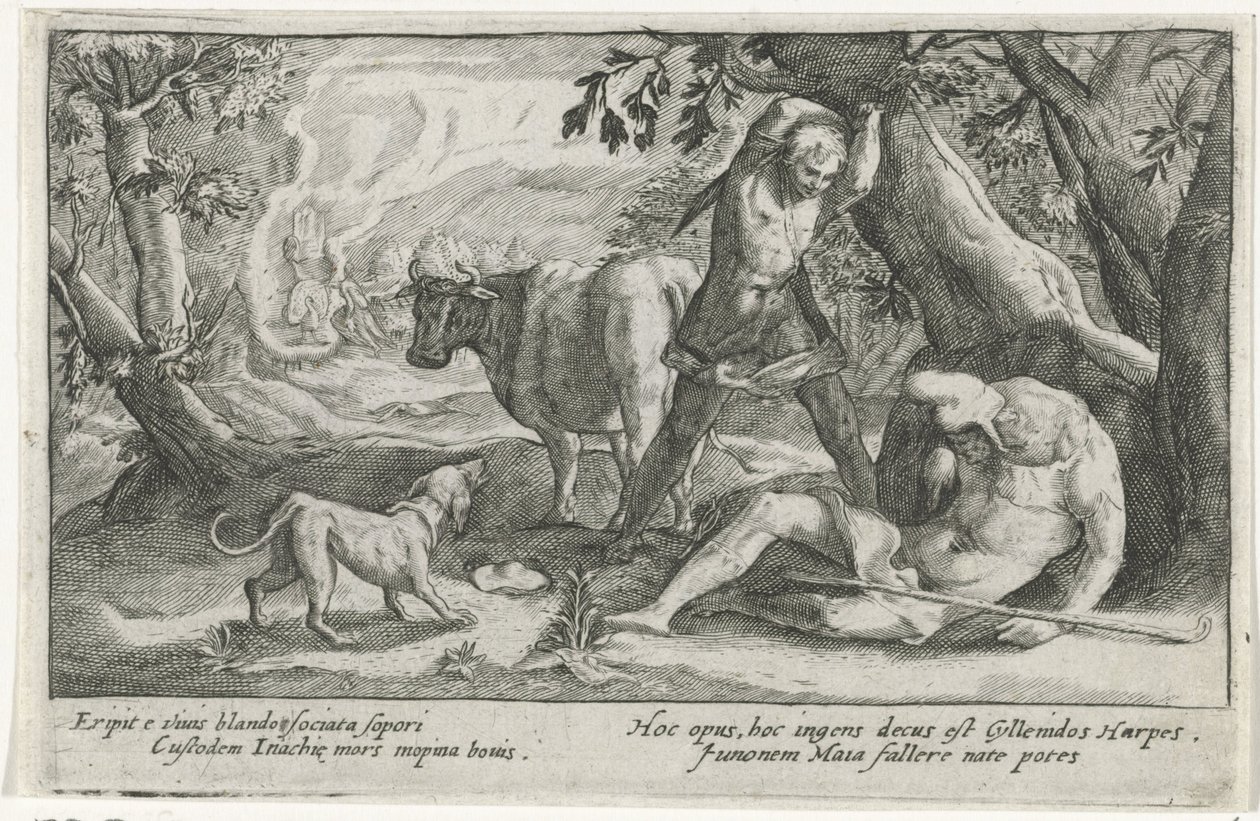 Mercurius doodt Argus door Crispijn van de Passe (I)