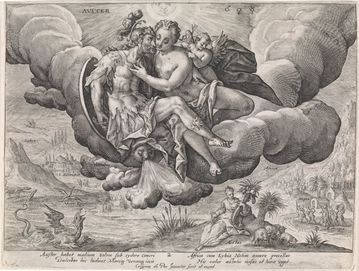 Zuidenwind door Crispijn van de Passe (I)