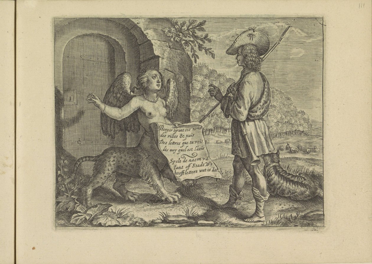 Gesprek tussen een sfinx en een herder door Crispijn van de Passe (II)