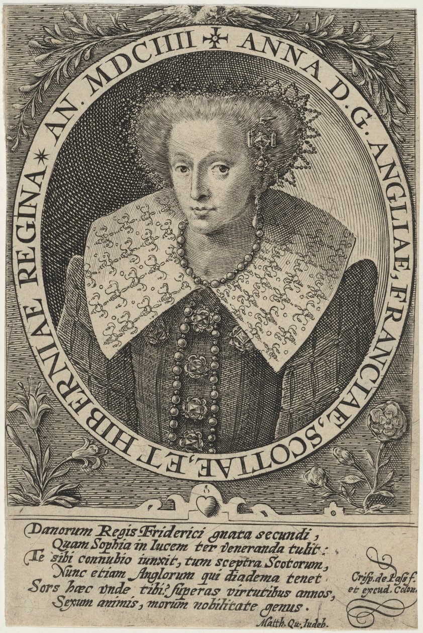 Anna van Engeland door Crispijn van de Passe I
