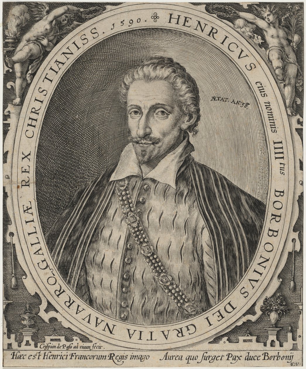 Hendrik IV, koning van Frankrijk door Crispijn van de Passe I