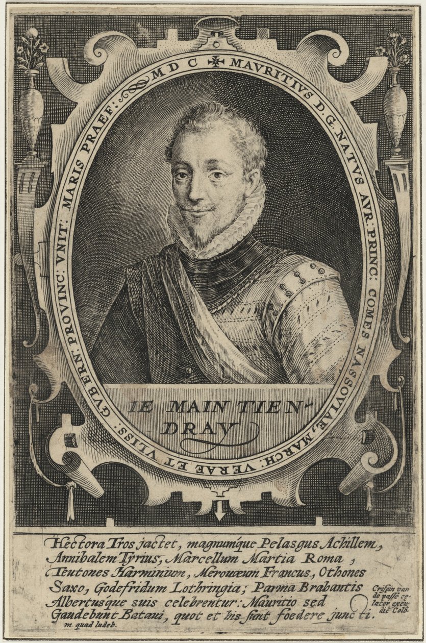 Maurits van Nassau, prins van Oranje door Crispijn van de Passe I