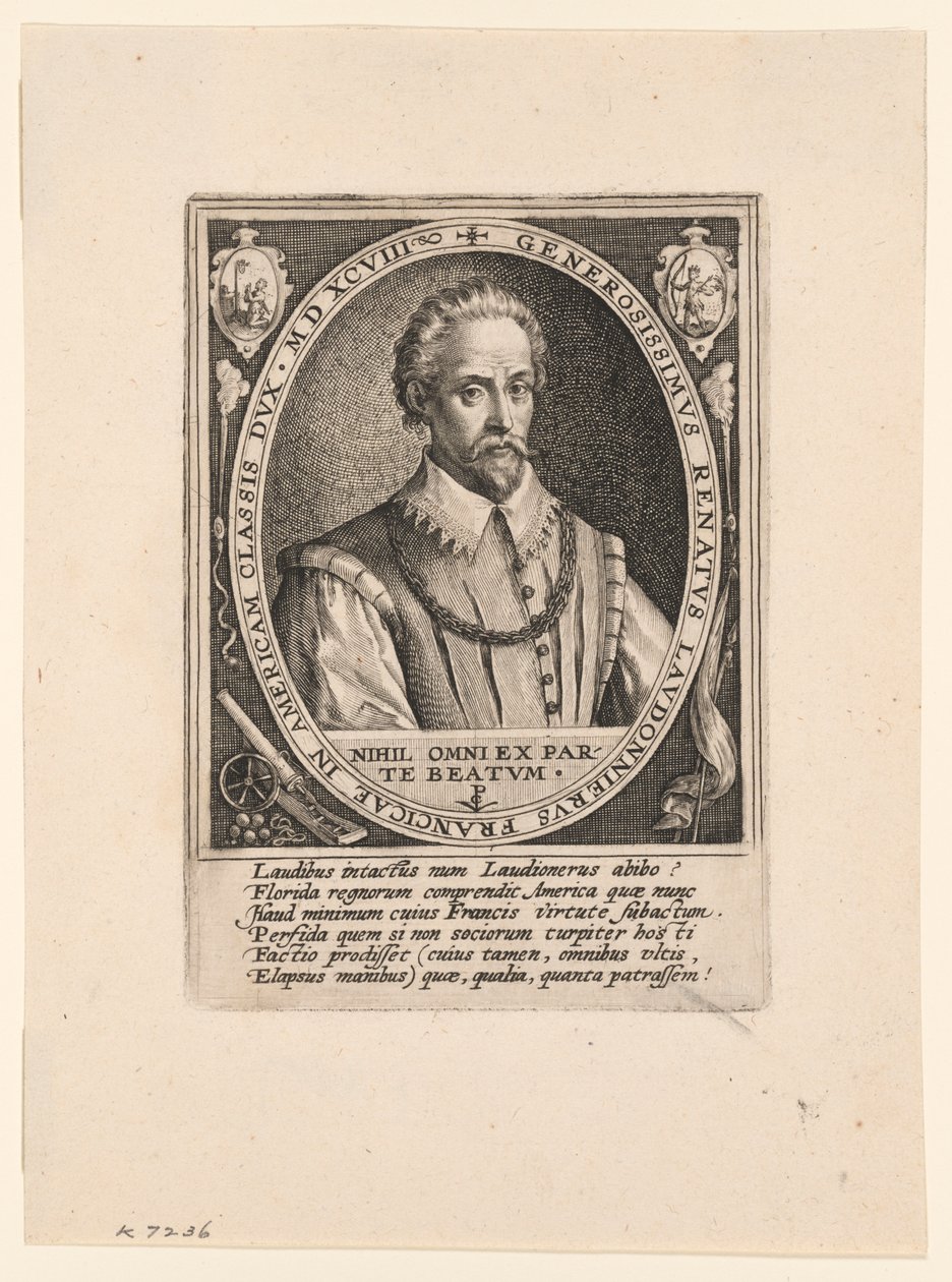 René de Laudonnière door Crispijn van de Passe I