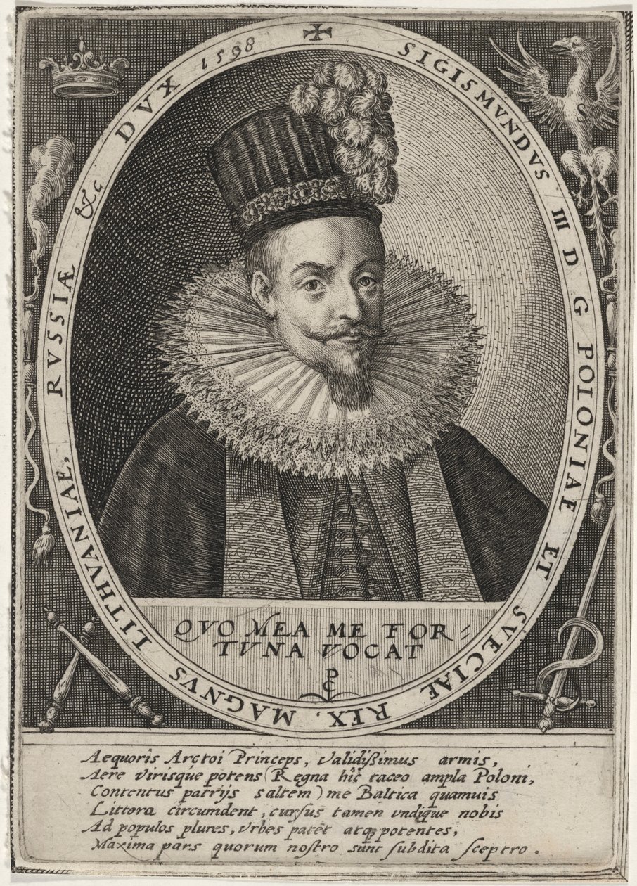 Sigismund III, koning van Polen door Crispijn van de Passe I