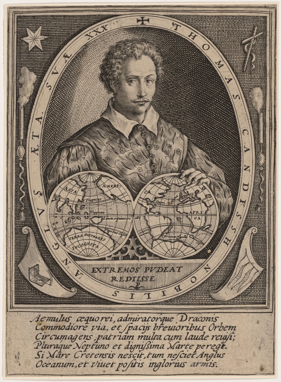 Thomas Cavendish door Crispijn van de Passe I