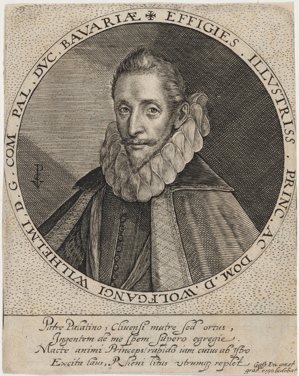 Wolfgang William, graaf van de Palts door Crispijn van de Passe I