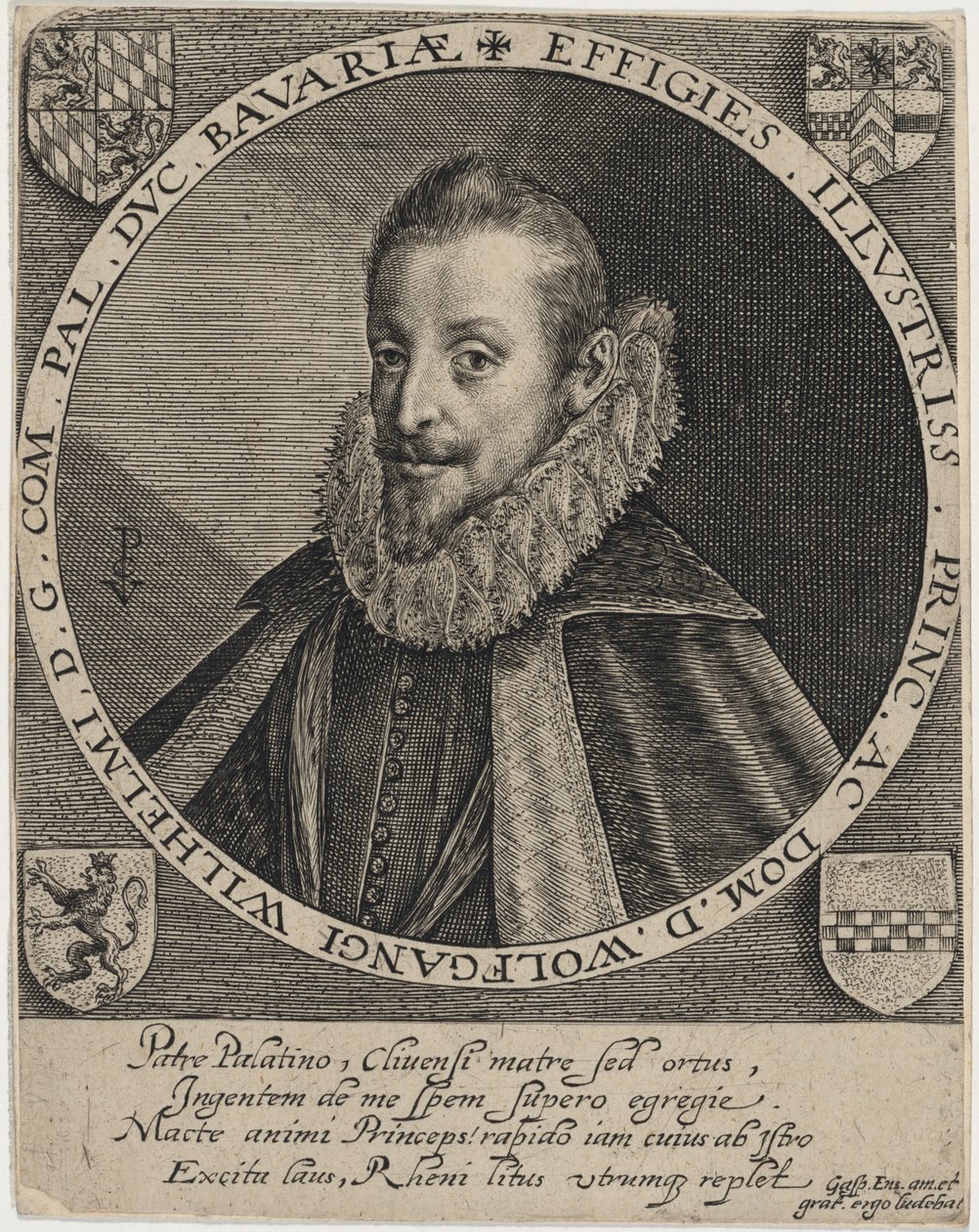 Wolfgang Willem, paltsgraaf door Crispijn van de Passe I
