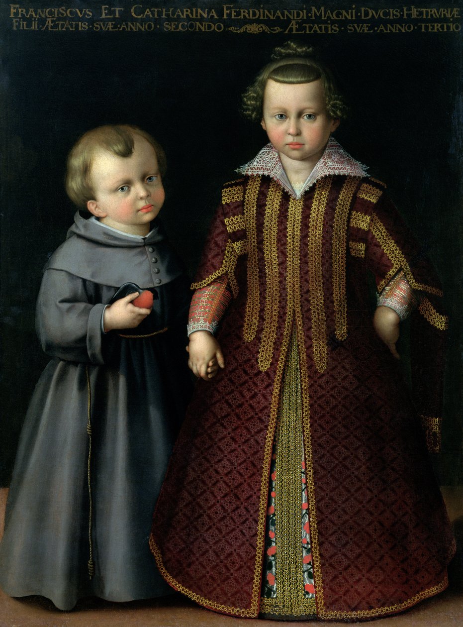 Francesco en Caterina de Medici door Cristofano Allori
