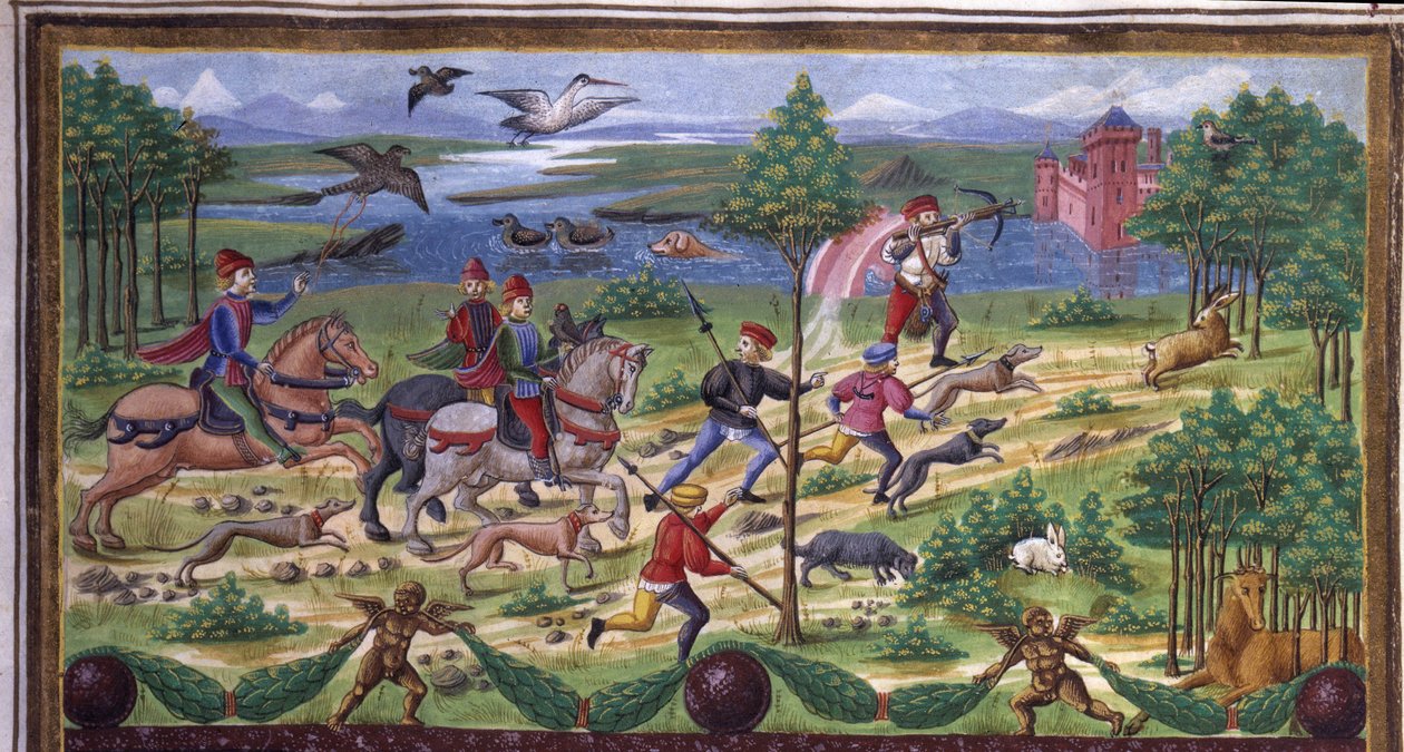 La Chasse (detail) in 