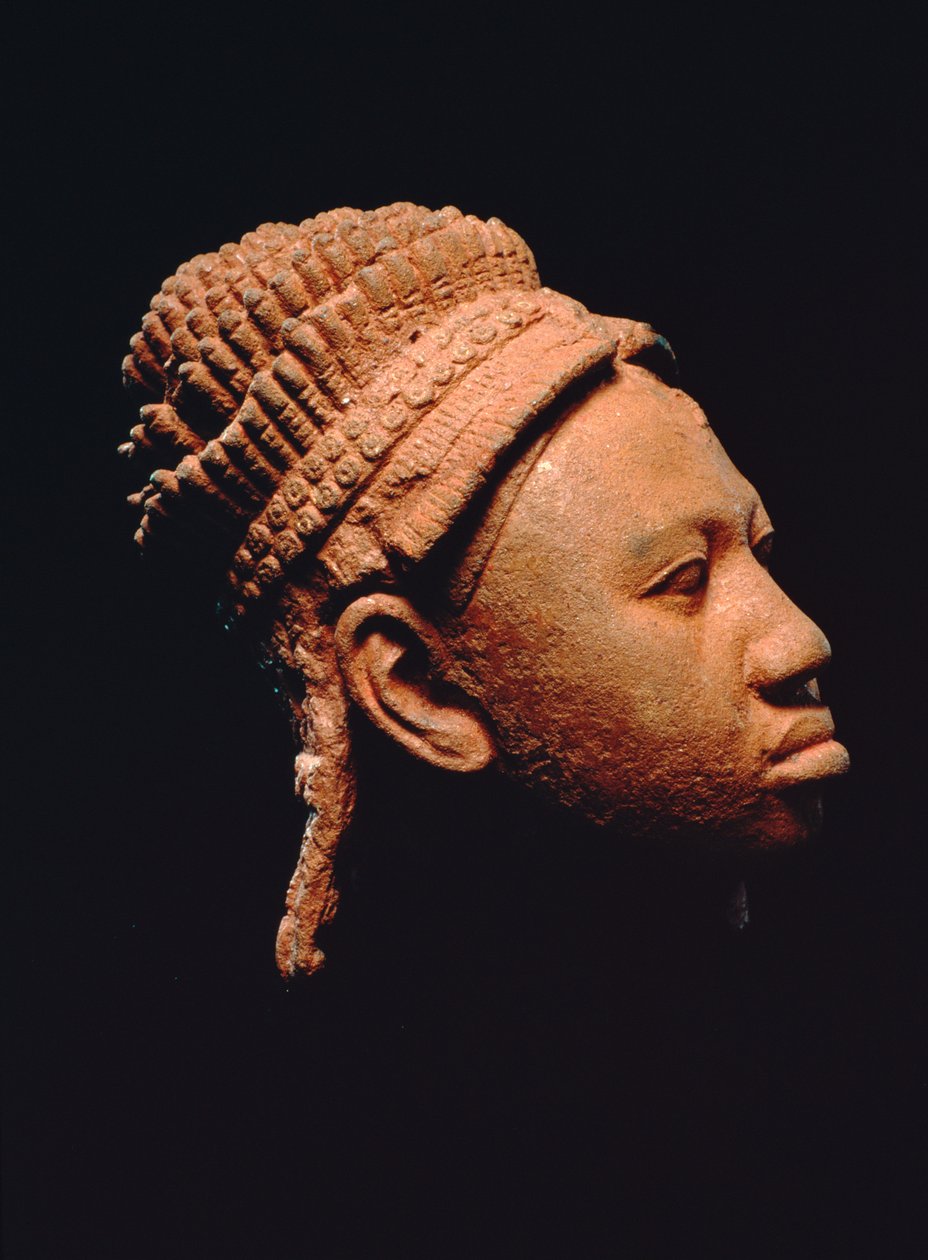 Yoruba Hoofd van een Koningin, uit Ita Yemoo, Ife, Nigeria door Culture Yoruba