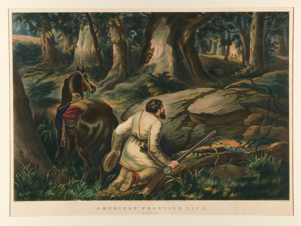 Amerikaans grensleven / Op het oorlogspad door Currier and Ives