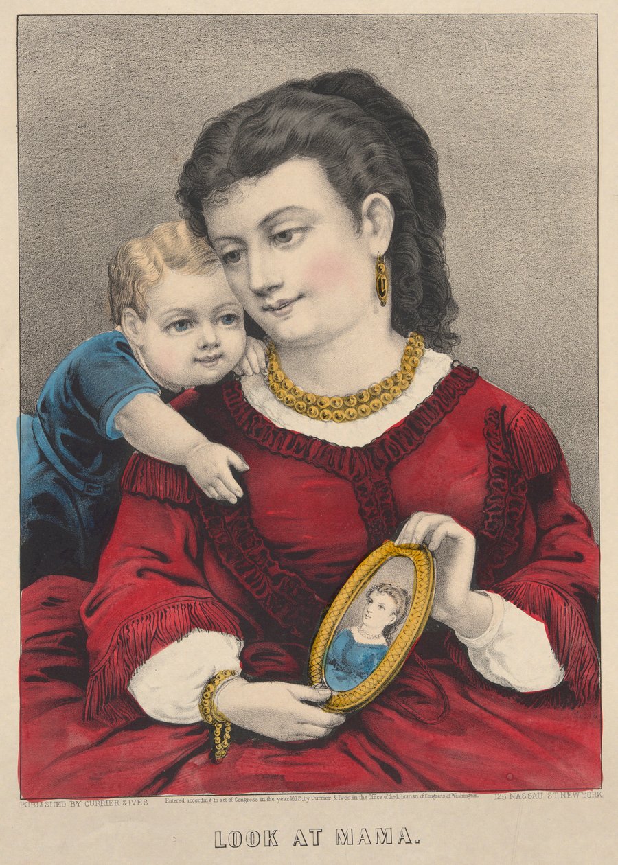 Kijk naar Mama door Currier and Ives