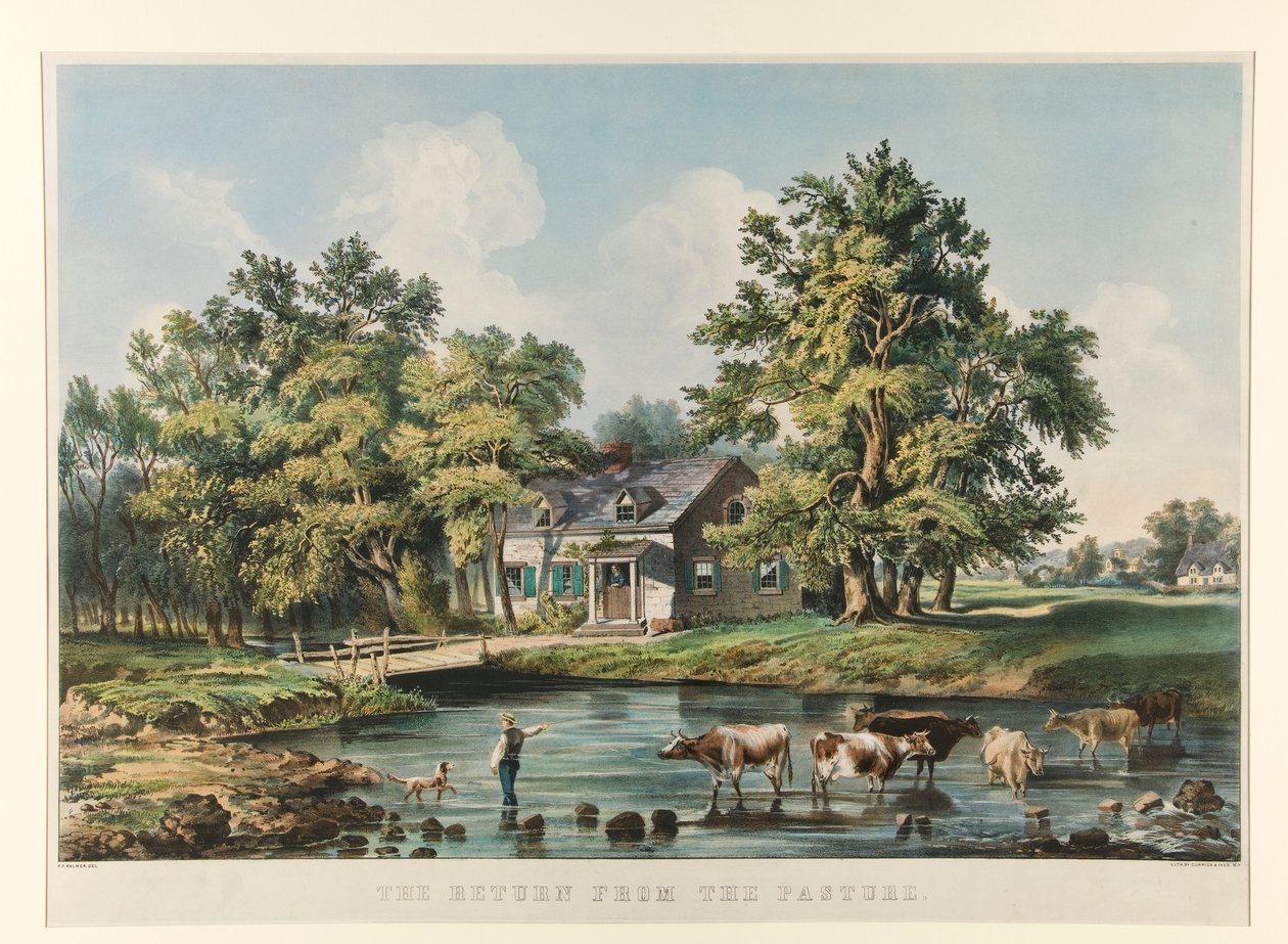 De Terugkeer van de Weide door Currier and Ives