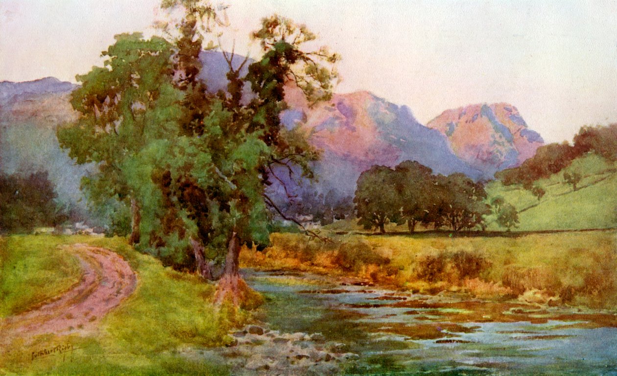 Yewdale Crags, Coniston, Cumbria, 1924-1926 door Cuthbert Rigby