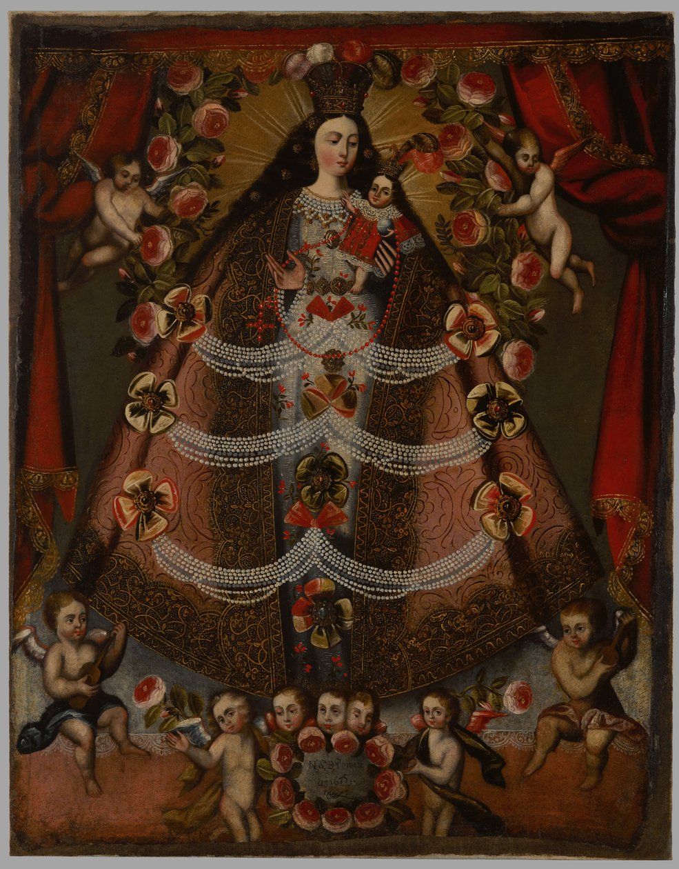Onze-Lieve-Vrouw van Pomata, 1675 door Cuzco School
