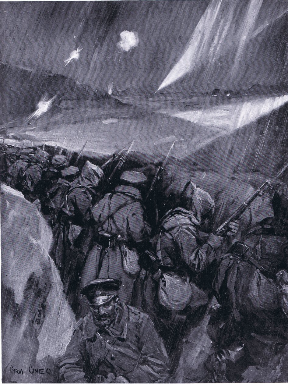 Bulgaren belegeren Adrianopel (1912-1913) Balkanoorlog, uit Hutchinson