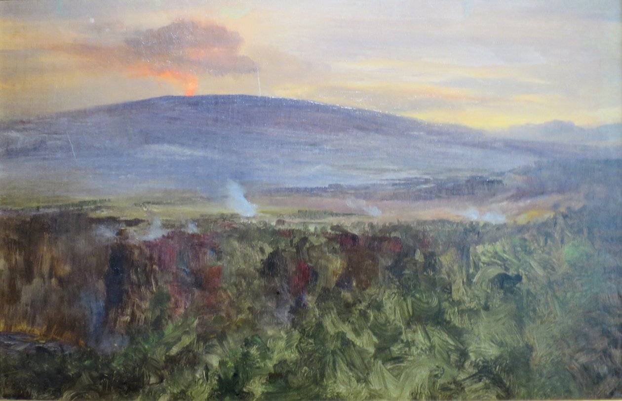 Uitbarsting van Kilauea door D. Howard Hitchcock