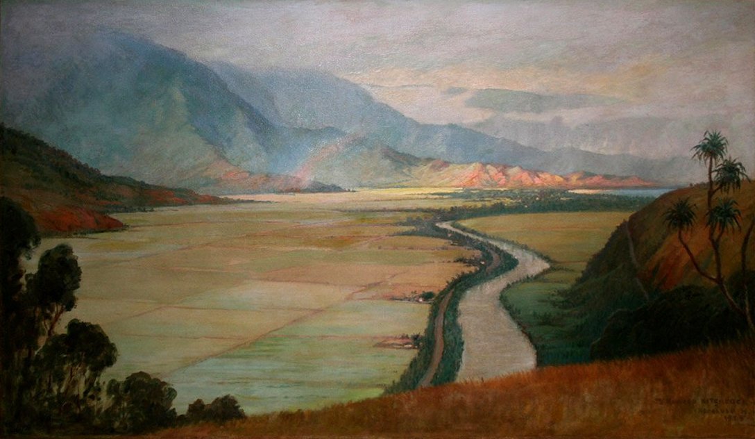 Hanalei Vallei door D. Howard Hitchcock