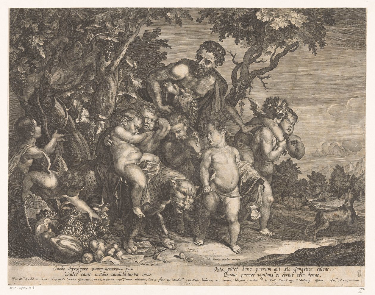 Triomf van Bacchus door D. Brunn