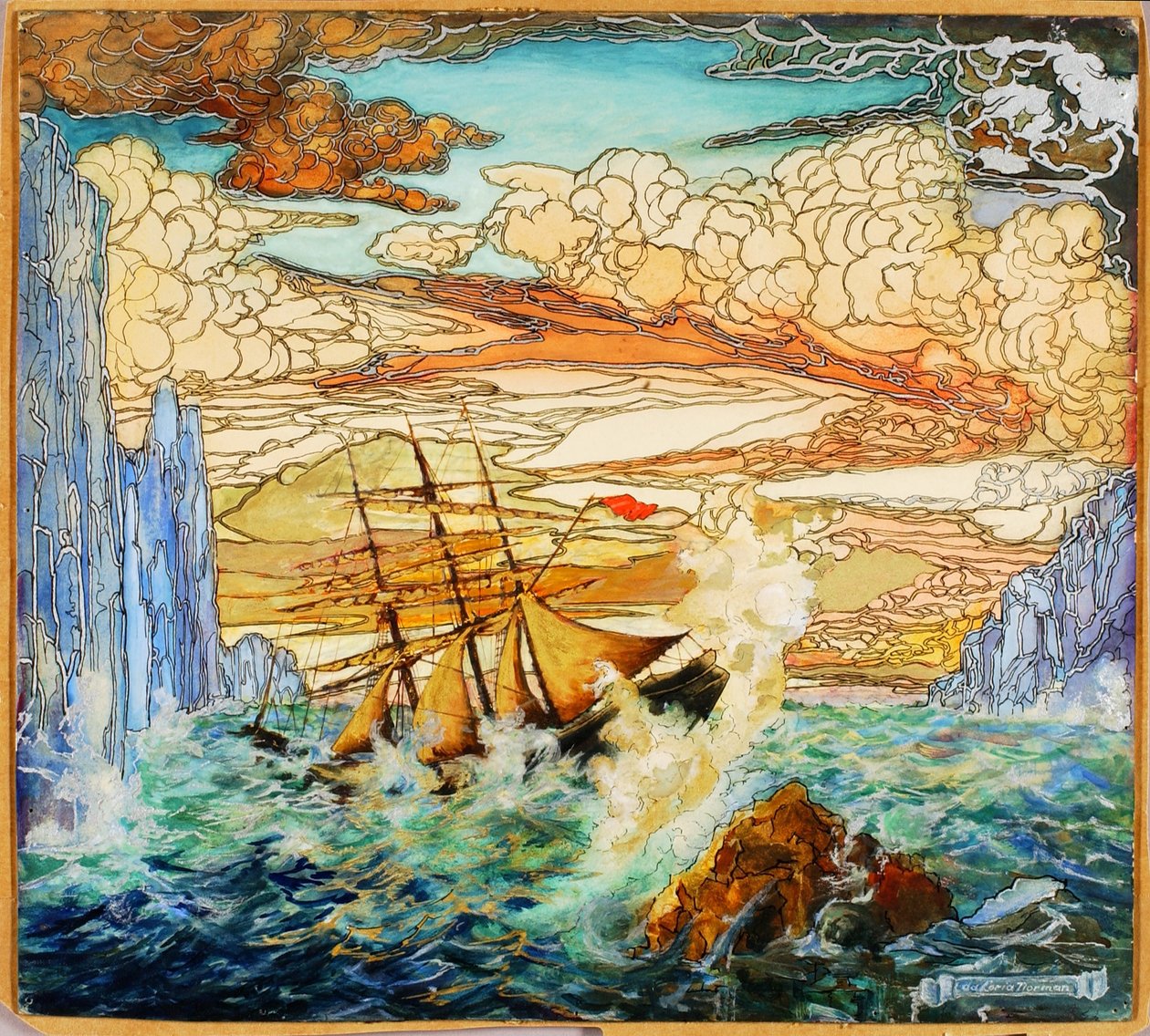 Scheepswrak door Da Loria Norman