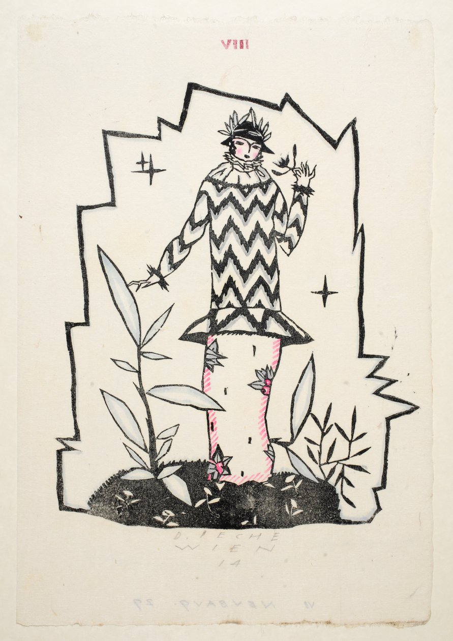 Ontwerp voor een dagjurk, 1914, Plaat 8, Boek 1, illustratie uit 