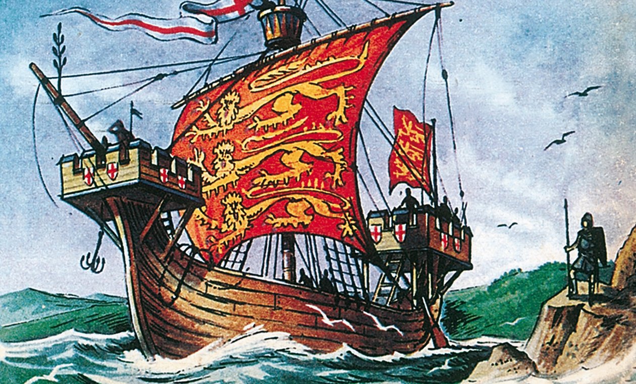 Engels zeilschip uit de 13e eeuw door Dan Escott