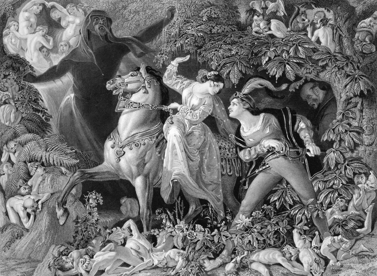 Undine, gegraveerd door Charles W. Sharpe (1818-99) 1855 door Daniel Maclise