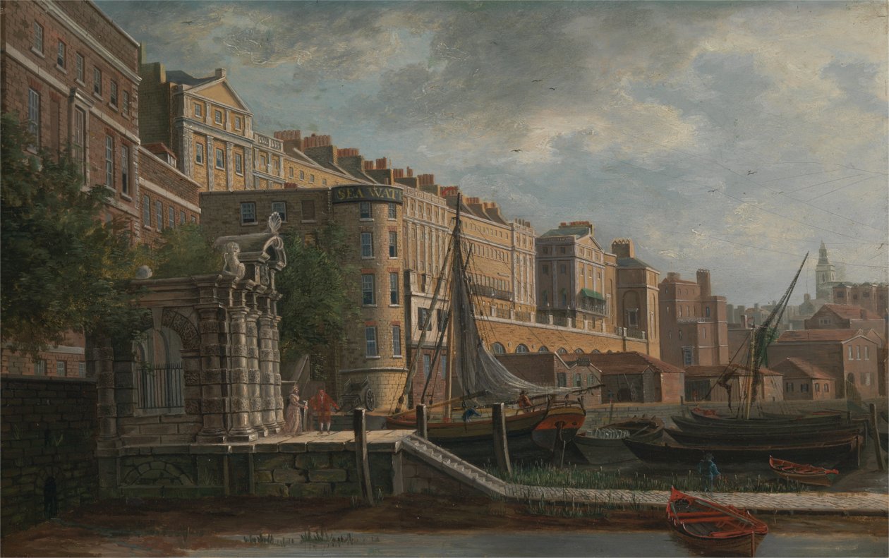 York Water-Gate en de Adelphi door Daniel Turner