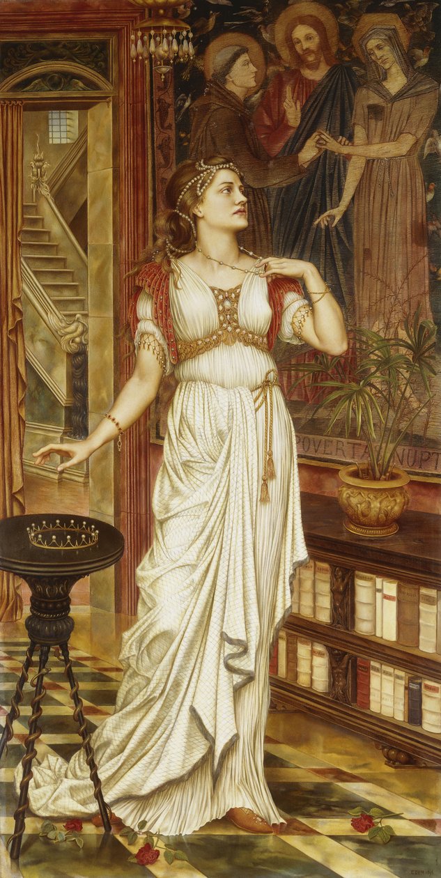Zoek de pantoffel bij buurman Flamborough door Daniel Maclise