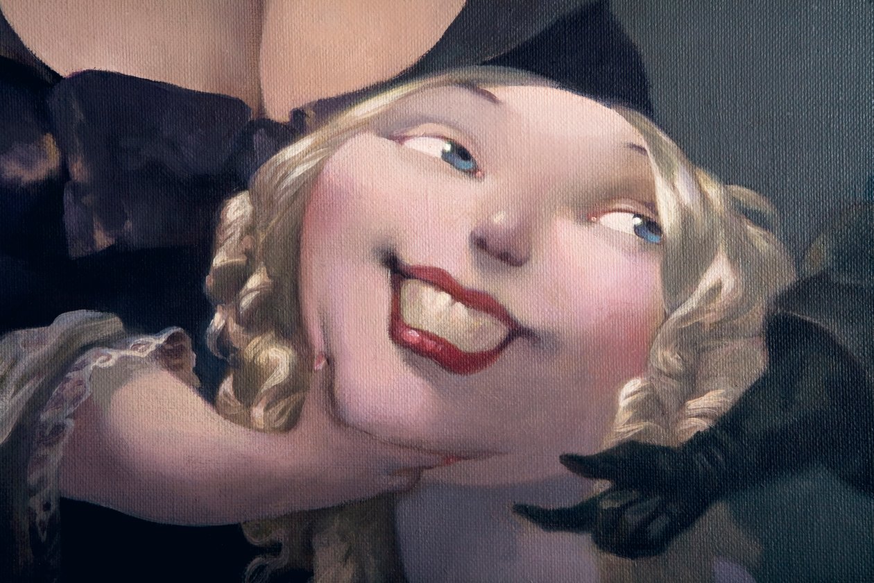 Het voorstel (detail), uit Blauwbaard door Charles Perrault (1628-1703) door Daniel Cacouault