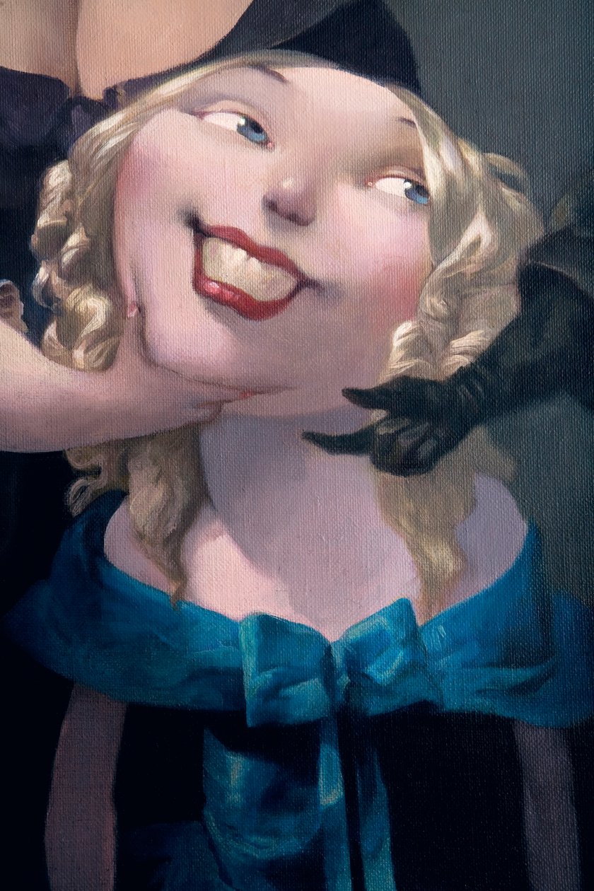 Het voorstel (detail), uit Blauwbaard door Charles Perrault (1628-1703) door Daniel Cacouault