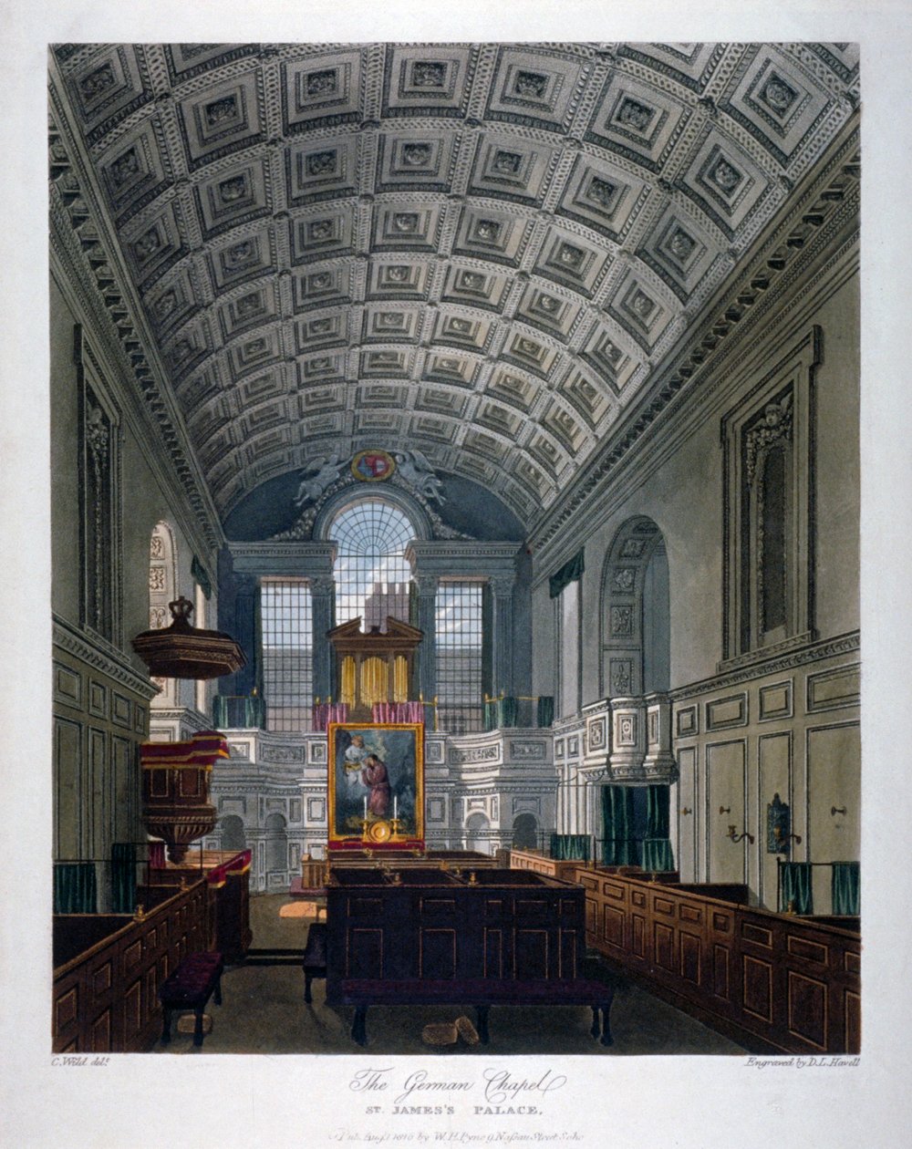 Interieur van de Chapel Royal in St James
