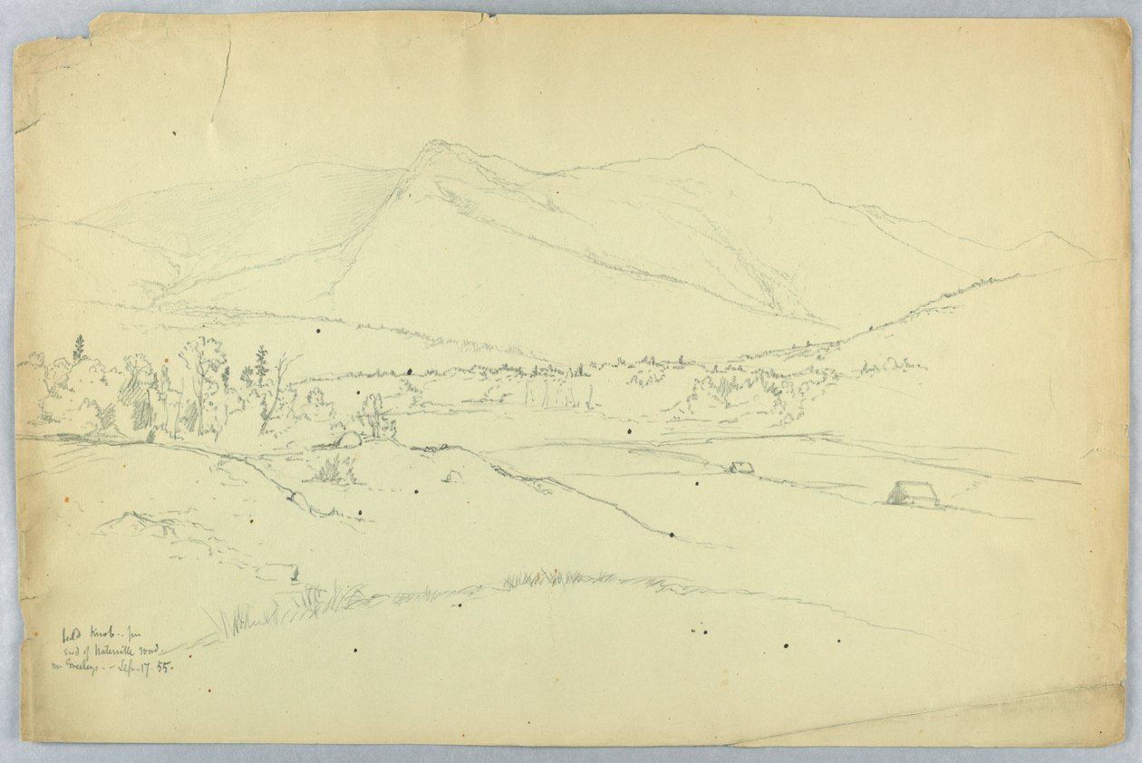 Bald Knob, vanaf het einde van Waterville Road, de Gurley