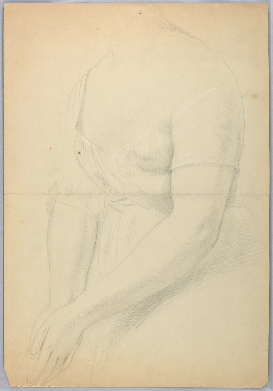 Tekening, Studie voor duplicaat van "C, 1850 door Daniel Huntington