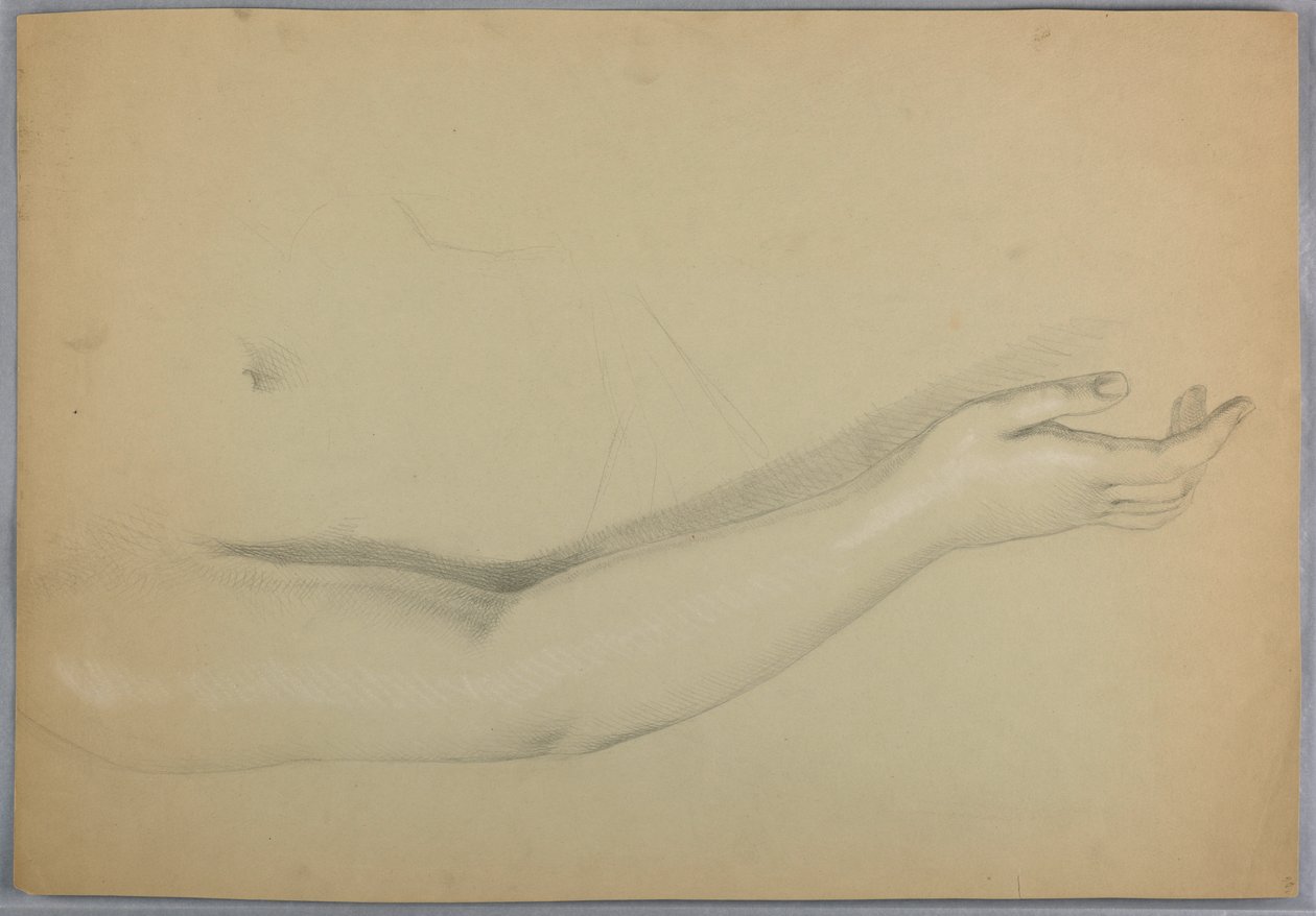 Tekening, Studie voor duplicaat van "C, 1850 door Daniel Huntington