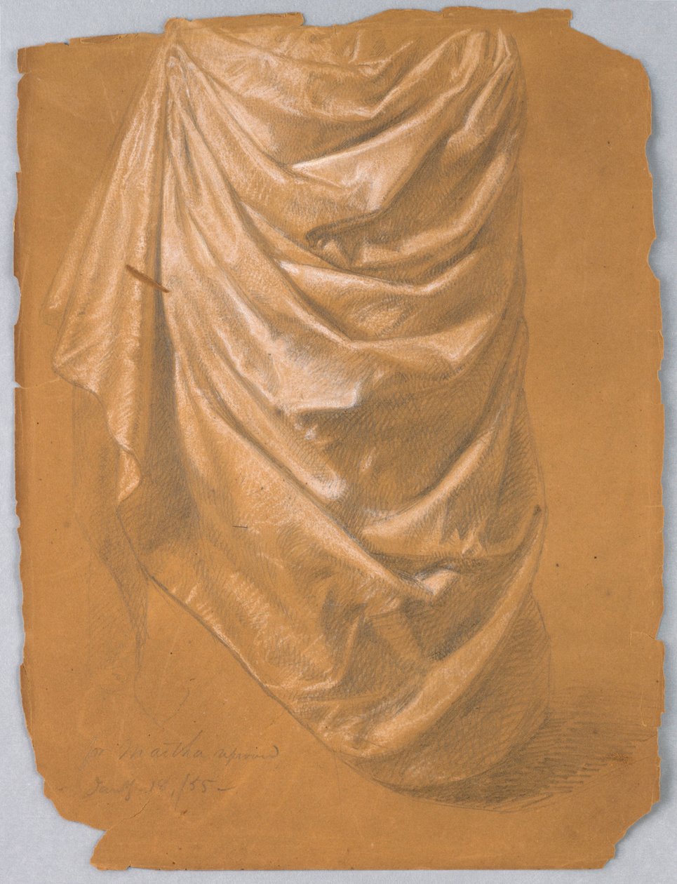 Tekening, Studie voor "Martha Reprove, 18 januari 1857 door Daniel Huntington