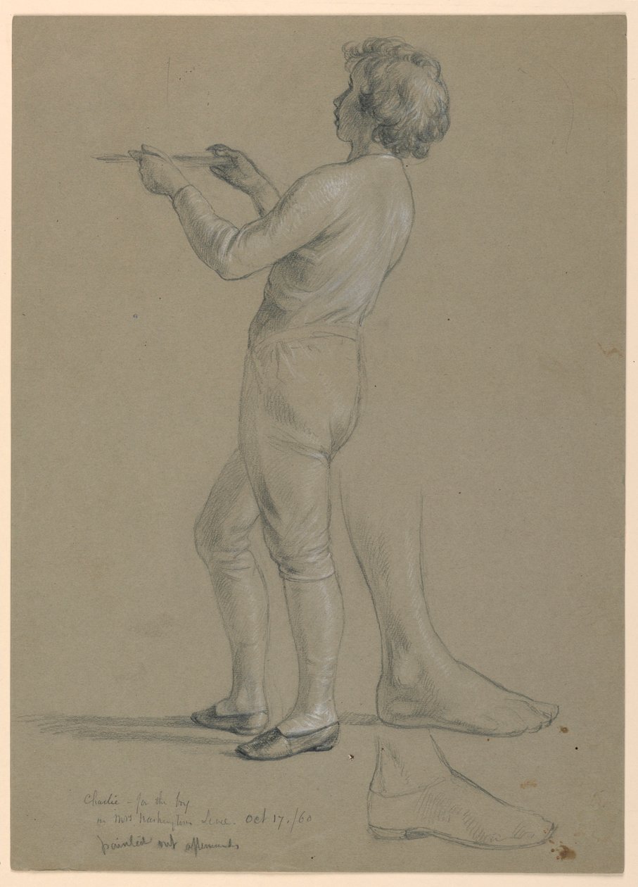 Tekening, Studie voor "Martha Washington Receptie", 1860 door Daniel Huntington